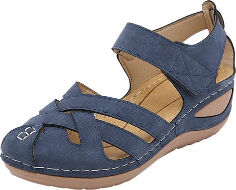 Keilsandalen Damen Wedges Pantoletten Peeptoes Sommer Sommerschuhe