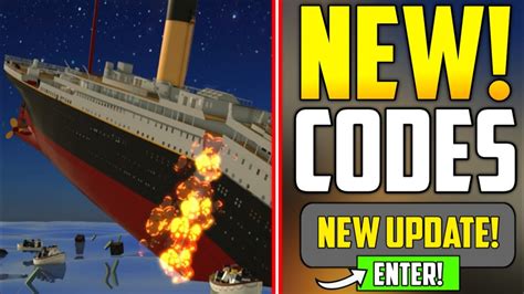 New Update Roblox Titanic Codes 2023 Roblox Titanic Codes 2023