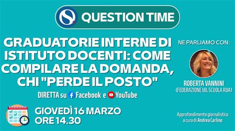 Graduatorie Interne Di Istituto Docenti Come Compilare La Domanda