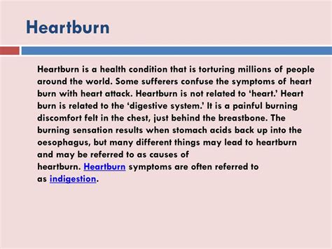 PPT - Heartburn: Symptoms, Causes and Treatment PowerPoint Presentation