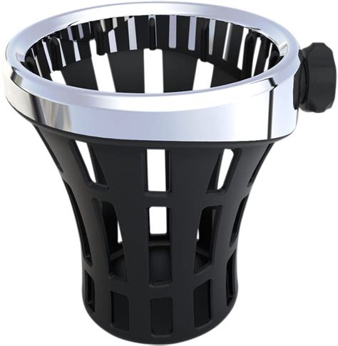 Ciro Big Ass Drink Holder In Black Chrome Finish For Universal