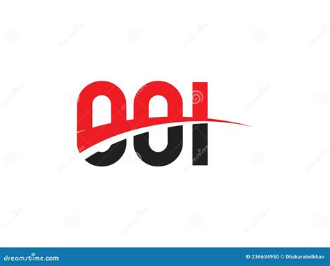 Ooi Letter Initial Logo Design Vector Illustration Stock Vector