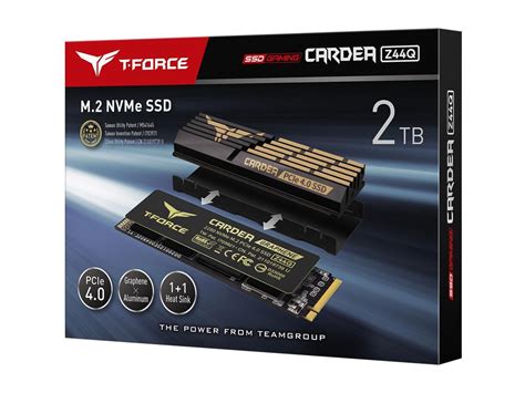 Team Group T FORCE CARDEA Z44Q M 2 2280 2TB PCIe Gen4 0 X4 NVMe 1 4