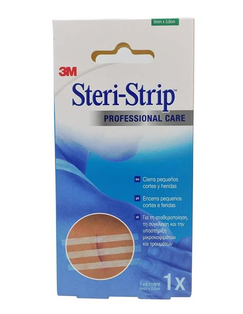 STERI STRIP SUTURA CUTANEA ADHESIVA ESTERIL 6X38MM 6 UNIDADES