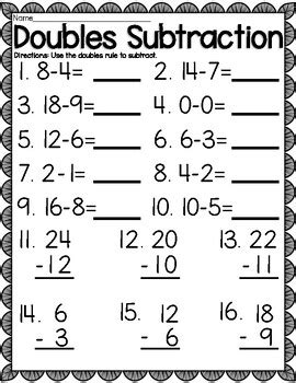 Page Free Subtraction Worksheet Templates To Edit And Print