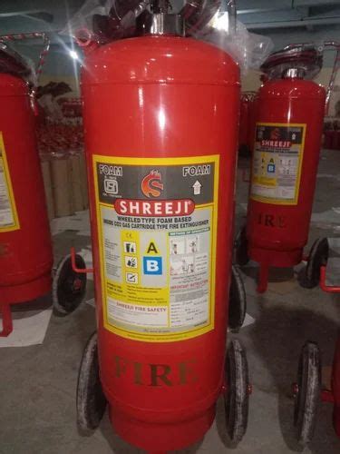 Shreeji Mild Steel Foam Type Fire Extinguisher 75 Ltr At Rs 5250 In Rajkot