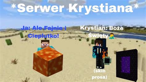 Krystian Uczy Mnie Grać W Minecrafta Na Swoim Serwerze YouTube