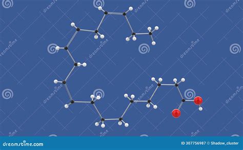 Alpha Linolenic Acid D Molecule Structure Illustration Cartoondealer