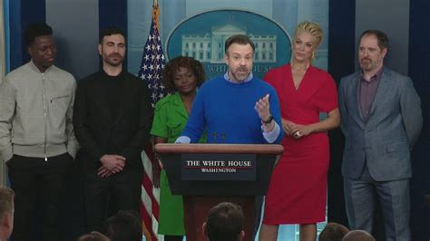 Ted Lasso Visits White House Promotes Mental Health Care