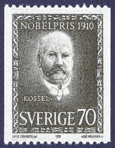 Sience On Stamps Albrecht Kossel