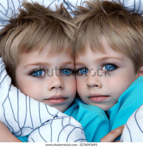 Photo Six Year Old Twin Boys Ai Generated Image 2276093691 Shutterstock