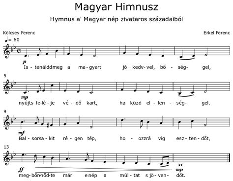 Magyar Himnusz - Sheet music for Choir Aahs