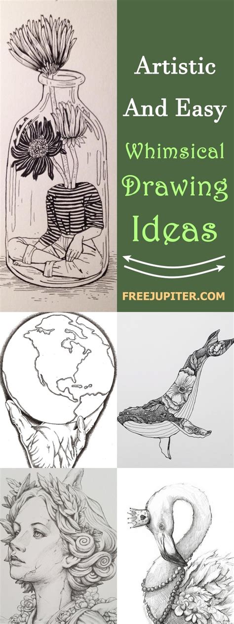 40 Artistic And Easy Whimsical Drawing Ideas Free Jupiter