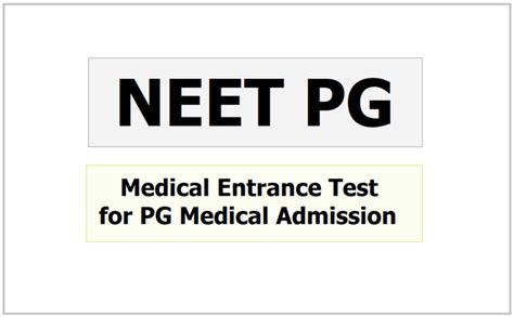 Neet Pg 2025 Apply For Medical Entrance Test For Md Ms Pg Admissions