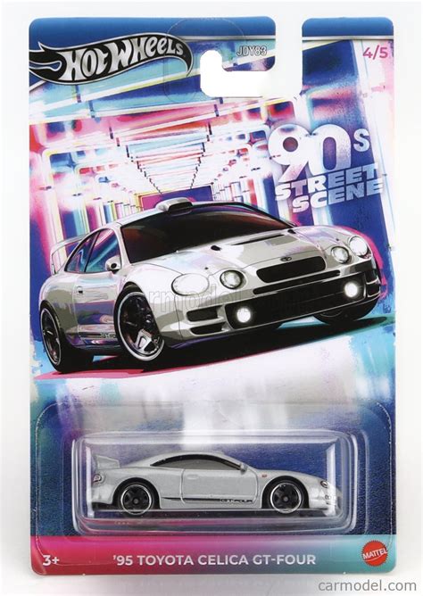 MATTEL HOT WHEELS JDY A JCB Scale TOYOTA CELICA GT FOUR GREY