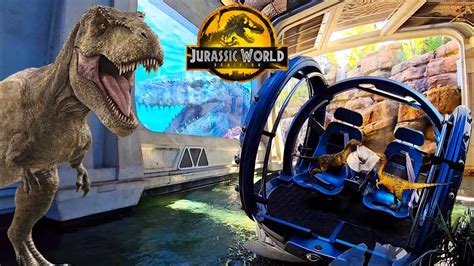 New Jurassic World The Ride Front Row Full Pov Universal Studios