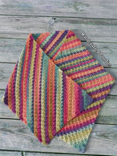 Corner To Corner Diagonal Stripe Wrap Crochet Patterns Afghan Pattern How Do You Knit