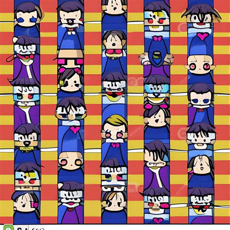 Kawaii Chibi Gay Pride Plaid Creative Fabrica