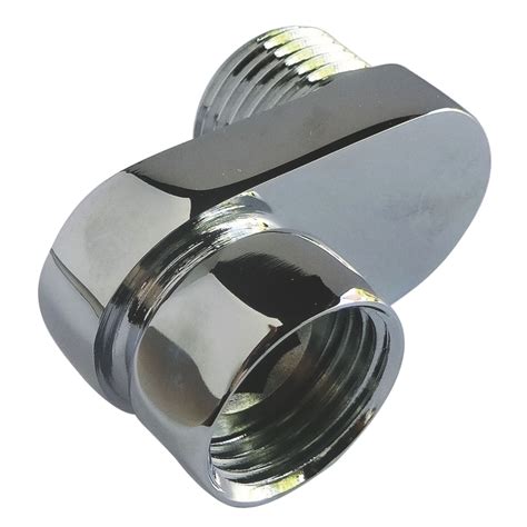 RACCORD LAITON CHROME CONTRE COUDE EXTRA PLAT EXCENTRE 25 MALE ECROU