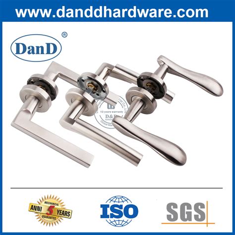 Stainless Steel Solid Lever Modern Front Door Handles For European