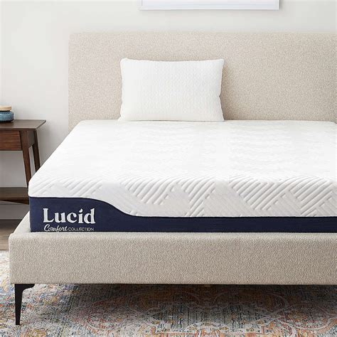 Lucid Comfort Collection Inch Memory Foam Hybrid Mattress Queen