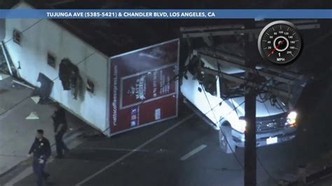 Carjacking Suspect Crashes Truck Trailer After Chase In Southern