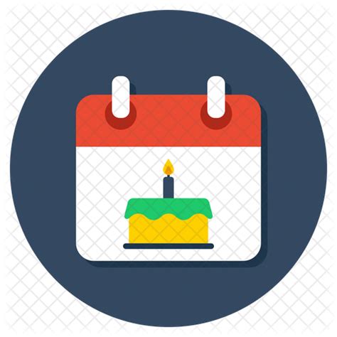 Date Of Birth Icon Download In Flat Style