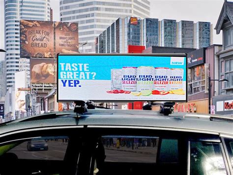 P2 Double Sided Car Top LED Screen Advertising Taxi Top LED Display 2mm