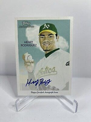 2010 Topps National Chicle HENRY RODRIGUEZ Auto NCA HR EBay