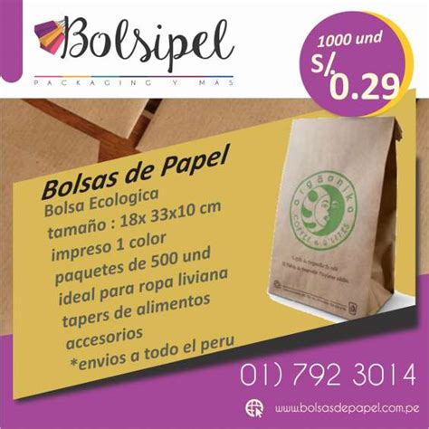 Bolsas Ecologicas Kraft Bond Couche Plastificado Mate Lyner