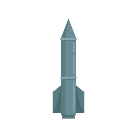 Missile Ballistic Icon Flat Isolated Vector 14934262 Vector Art At Vecteezy