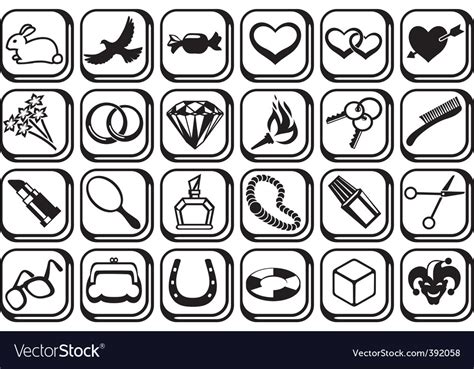 Fashion Symbols Royalty Free Vector Image Vectorstock