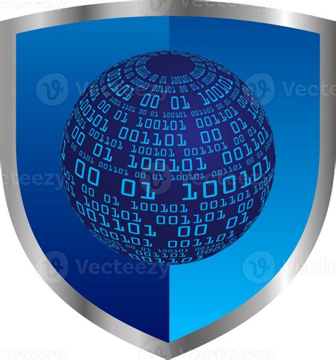 Modern Cybersecurity Technology Background With Shield Png