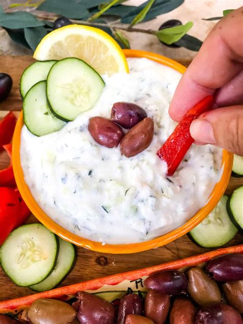 Greek Tzatziki Yogurt Sauce Three Olives Branch