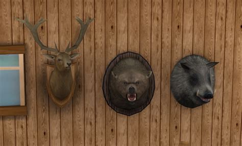 Install Tsm Mounted Hunting Trophies Deco The Sims Mods Curseforge