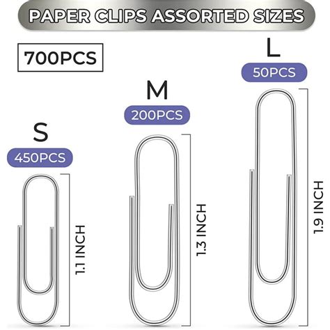 FUDAO FAMILY Paper Clips Assorted Sizes, Large Paper Clips,, 60% OFF