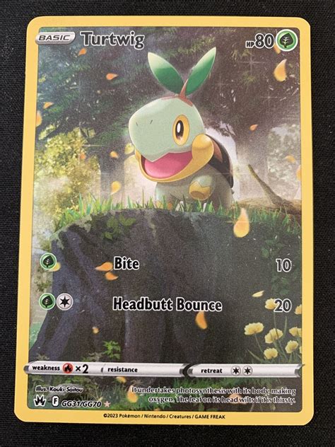 Pokémon TCG Turtwig Crown Zenith Galarian Gallery GG31 GG70 Holo Rare