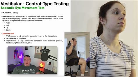 Saccadic Eye Movement Test 👀 Central Deficit Testing Youtube