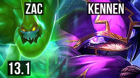 Zac Vs Kennen Top Rank Zac M Mastery Solo Kills