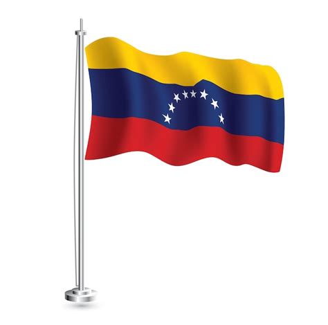 Premium Vector | Venezuelan Flag Isolated Realistic Wave Flag of ...