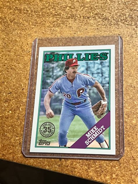 2023 Topps Baseball 1988 35th Anniversary T88 94 Mike Schmidt Ebay