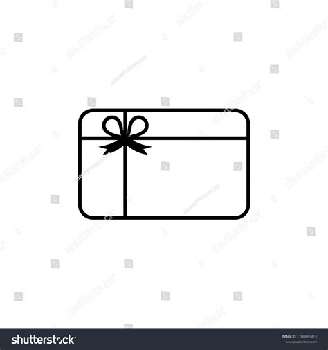 Gift Card Icon Vector Logo Design Stock Vector (Royalty Free ...