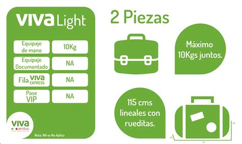 ¿Cuánto puedo llevar de equipaje en mi vuelo? : vivaaerobus.com