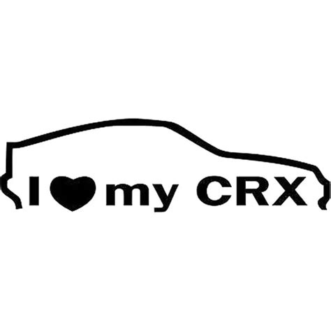 Buy 15 2cm 4 4cm I Love My Car Crx Jdm Decal Car