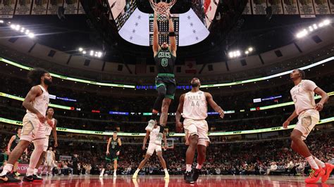 Tatum S 43 Point Triple Double Propels Celtics Over Bulls