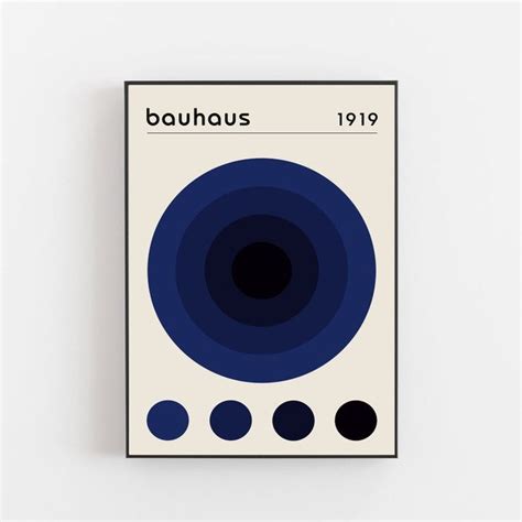 Bauhaus Vintage Poster Exhibition Wiemar Bauhaus Era Poster Le