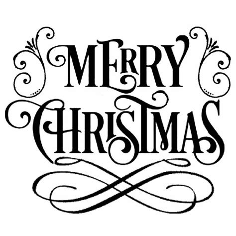 Merry Christmas Stencil Printable