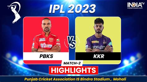 Pbks Vs Kkr Ipl 2023 Highlights Punjab Win By 7 Runs Via Dls Method India Tv