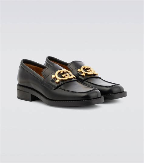 Gucci Interlocking G Leather Loafers Gucci