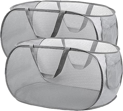 Pop Up Laundry Basket Foldable Laundry Basket Pack Of 2 36 X 36 X 58